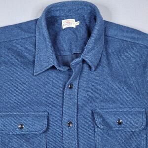 Faherty XL Men's Blue collared button up long sleeve shirt - thick good quality